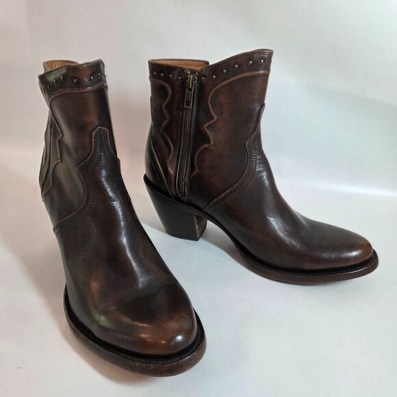 NWOT Lucchese Karla Booties - Picture 1 of 6